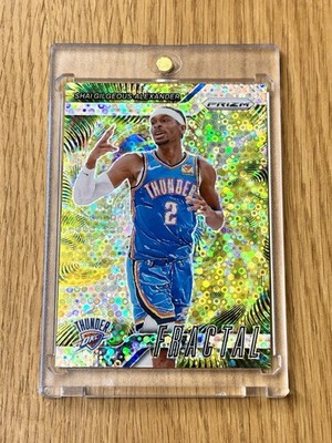 Shai Gilgeous-Alexander 2024-25 Panini Prizm Basketball Fractal Insert #1 OKC