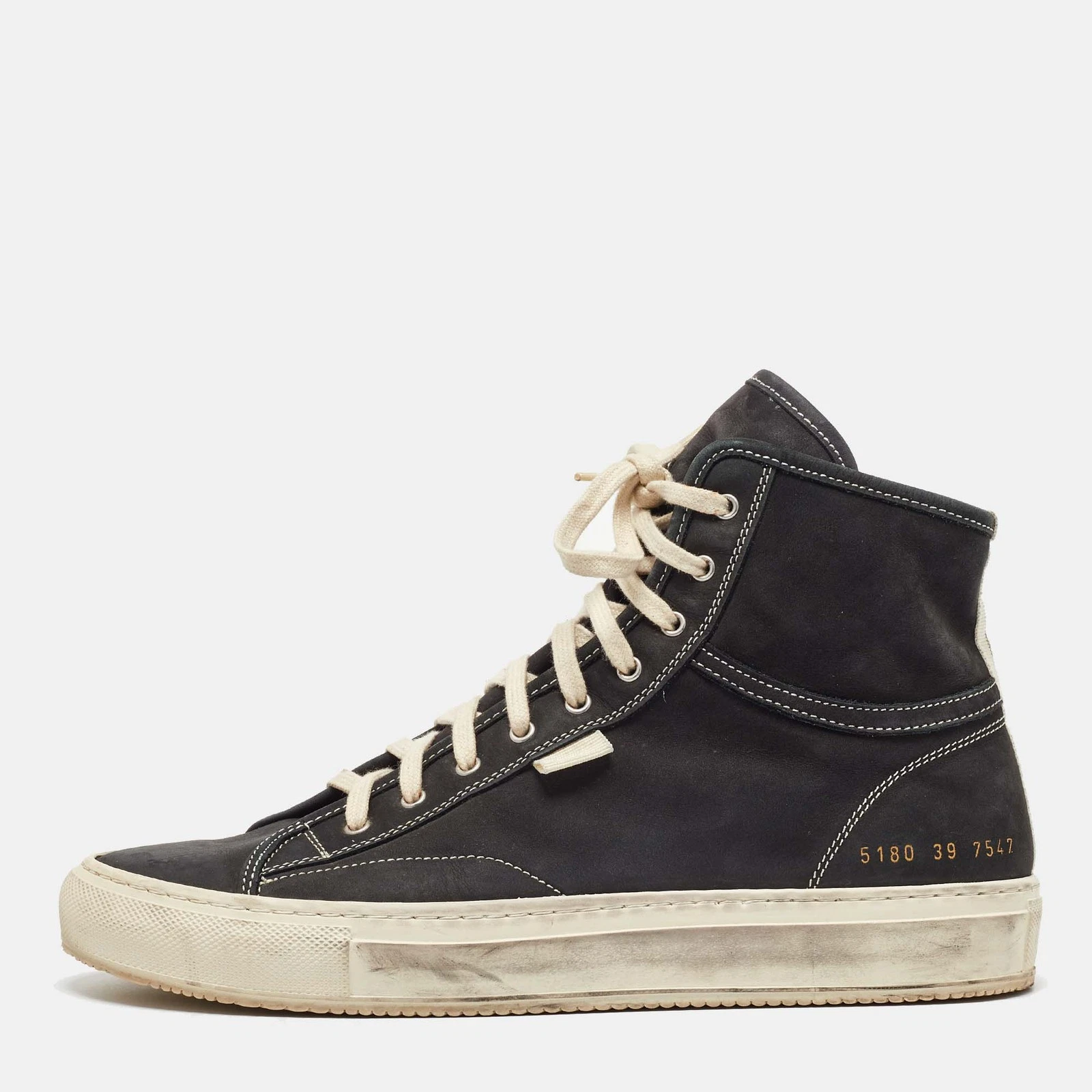 Sneakers alte Common Projects nere in pelle nabuk da torneo taglia 39