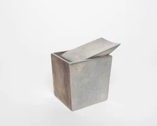 French Modern Aluminum Table Ashtray Ray Hollis By Philppe Stark 1990s