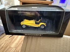 Rare Minichamps 1968 Lotus Super 7 | 430 135634 | Yellow | 1:43 Scale