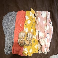 Cat  Jack Sandals Size 6  Baby Girl Clothing Lot - Dresses, Rompers, Sleepwear