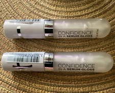 NEW  (2) IT COSMETICS Confidence In A Serum Gloss Lip SELF-ASSURED Clear 0.22 fl