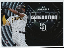 2022 Topps CJ Abrams Rookie RC Generation Now Black Parallel /299 #GN-63