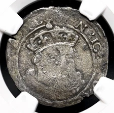 ENGLAND. Henry VIII. 1547-51 (under Edward VI). Silver Groat, S-2404, NGC Fine