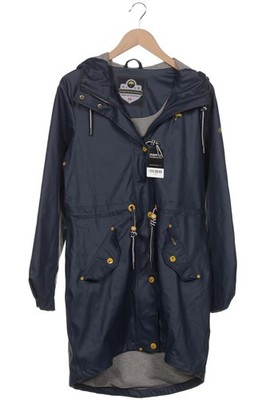 Schmuddelwedda Mantel Damen Jacke Parka Gr. M Baumwolle Marineblau #xfcy1s8