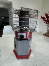 Red DYNA-GLO 360 Heat Around  Portable Heater with Original Carry Case
