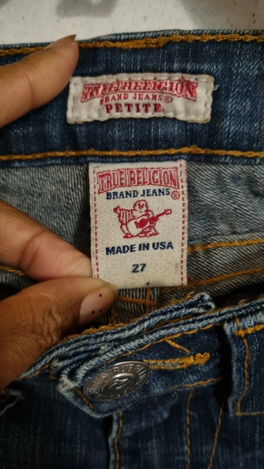 True Religion Becky Jeans Womens Blue Denim Size 27 vintage jeans y2k styles - Image 2 of 4