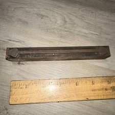 Printing Block “ Industrial Fastener Clasp?? “ Copper Face Block