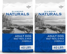 Diamond Naturals Beef Meal & Rice Formula Adult Dry Dog Food, 80-lb bundle 0.75 per pound