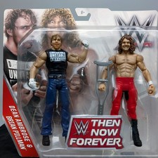 WWE Mattel Battle Pack NIB: Dean Ambrose+Brian Pillman AEW Moxley w/Crutch