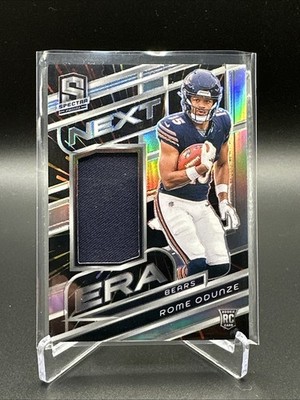 🐻🔥2024 Panini Spectra Rome Odunze Next Era RC Jersey Hyper Rookie 45/75 Bears