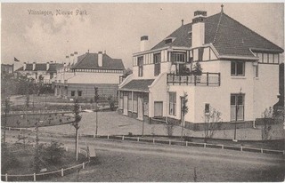 VLISSINGEN. Nieuwe Park. Antieke gebruikte ansichtkaart.