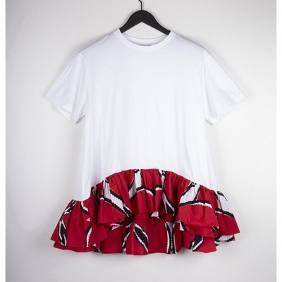 Original Alexander McQueen Women White Dress T Shirt Size 44