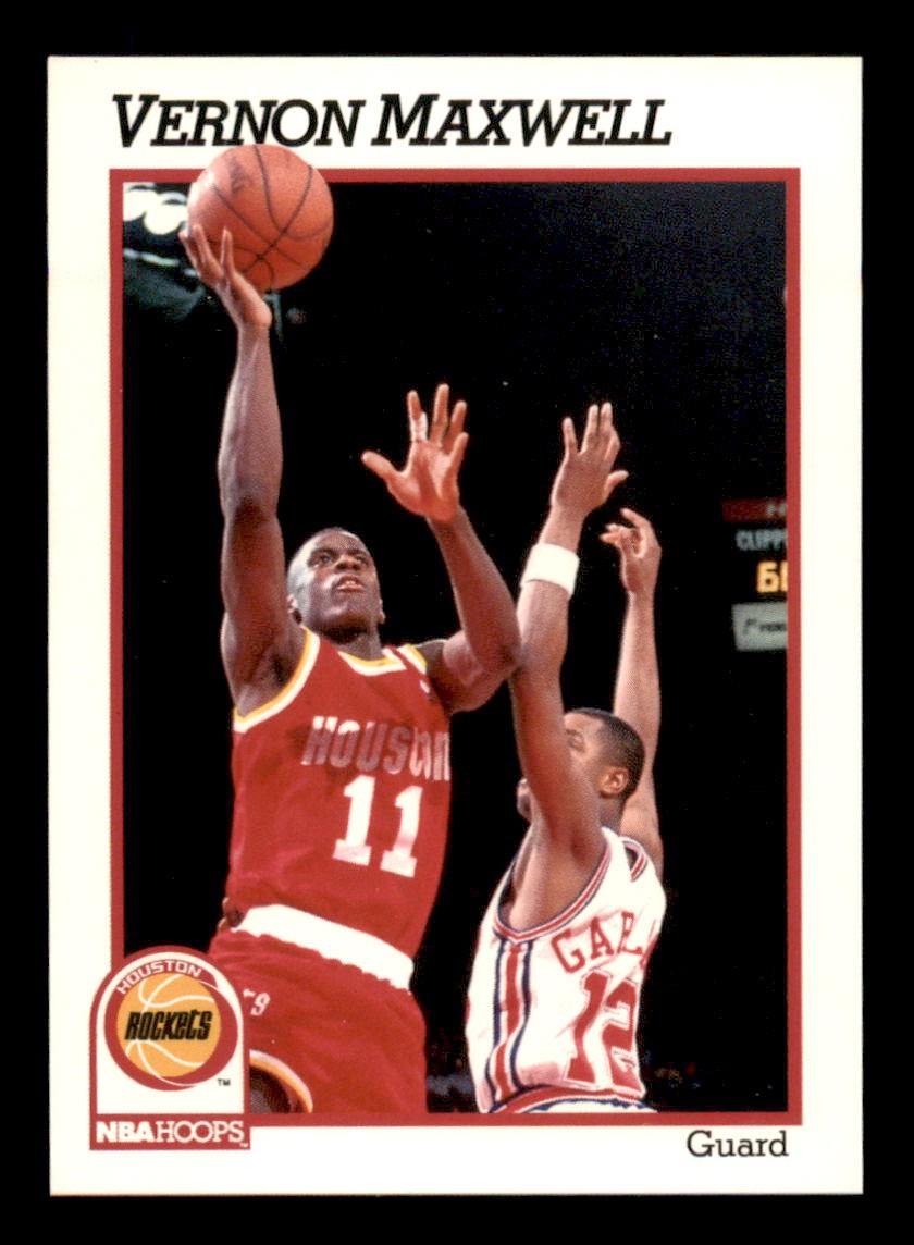 1991-92 Hoops #77 Vernon Maxwell Near Mint or Better