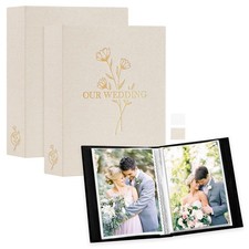 Wedding Photo Album 5x7 2 Packs Each Pack Holds 50 Pictures Slip In Pockets Mini