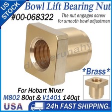For Hobart Mixer M802 80qt V1401 140qt Bronze Bowl Lift Nut 00-068322 68322