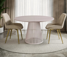 Ausziehbarer Tisch Krosanto Cashmere 100 Esszimmertisch Esszimmer Stahl Design