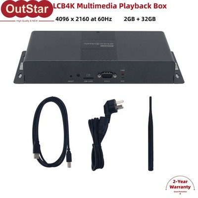 LCB4K Multimedia Playback Box 4096x2160 HDMI 2.0 Dual Mode Output Player 1000MB