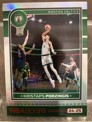 2024-25 NBA Hoops Kristaps Porzingis Red Trim Foil TRUE Impulse #9 Celtics