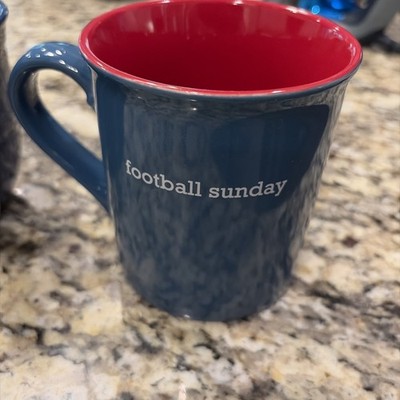 Love Your Mug Football Sunday COFFEE MUG  16oz- Blue /Red - show you care