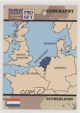 1991 Pro Set Desert Storm Geography Netherlands #38 0a3