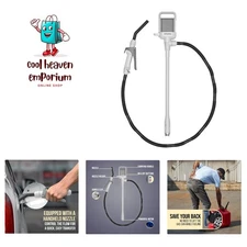 Automatic Fuel Transfer Pump with Nozzle for Quick Flow Control & Stop, 3X Mo...