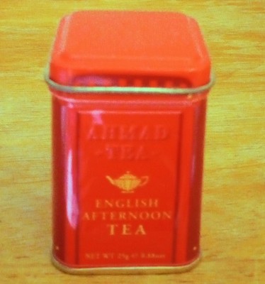 Vintage Red Telephone Box - Ahmad Tea - English Afternoon Tea - Empty