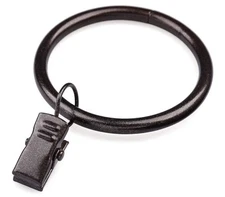 ZHHGTTUY Oiled Bronze Curtain rings w/clips set-28 inner diameter of 1.75 1 1/2