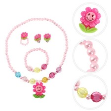 4 Pcs Schmuck Für Mädchen Maedchen Armband Cartoon -Halskette Kinderschmuck