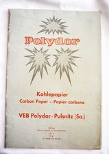 POLYDOR Kohlepapier DDR VEB Polydor Pulsnitz in OVP 100 Blatt unge&ouml;ffnet