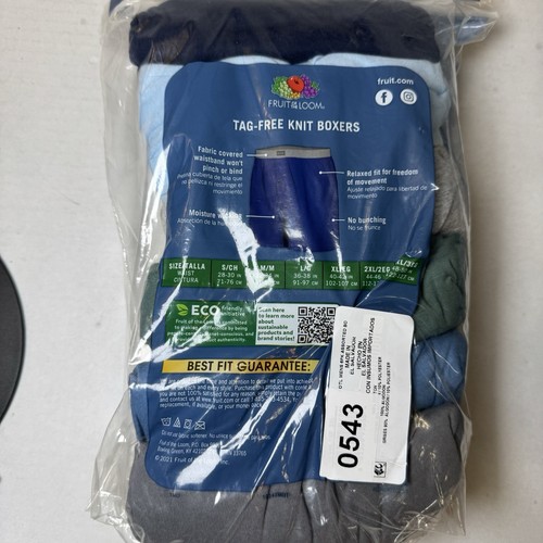Boxers de punto Fruit of the Loom para hombre - ajuste relajado, algodón suave, absorbe la humedad - Imagen 7 de 7