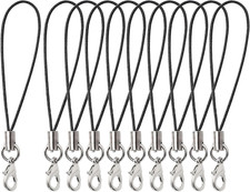 15 Pcs Lobster Clasp Cords Lanyard, Nylon Wrist Coiled Strap Cell Phone Key Stri