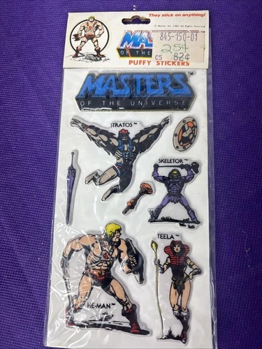 He Man Masters Of The Universe Puffy Stickers Vintage 1982 Lot 3