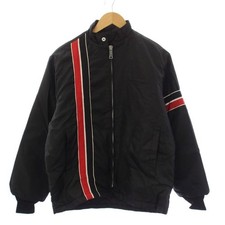 Swingster 70s-80s Racing Blouson Jacket Zip-up Nylon S Black BM
