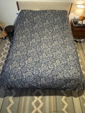 Ralph Lauren Duvet Cover KEATON - 100 Cotton - Indigo Blue Floral - Queen 96x92