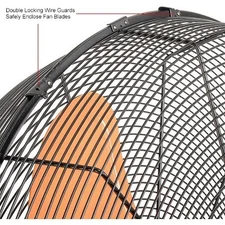 Global Industrial 36" Portable Tilt Blower Drum Fan, 13,300 CFM, 2/3 HP, 1 Phase