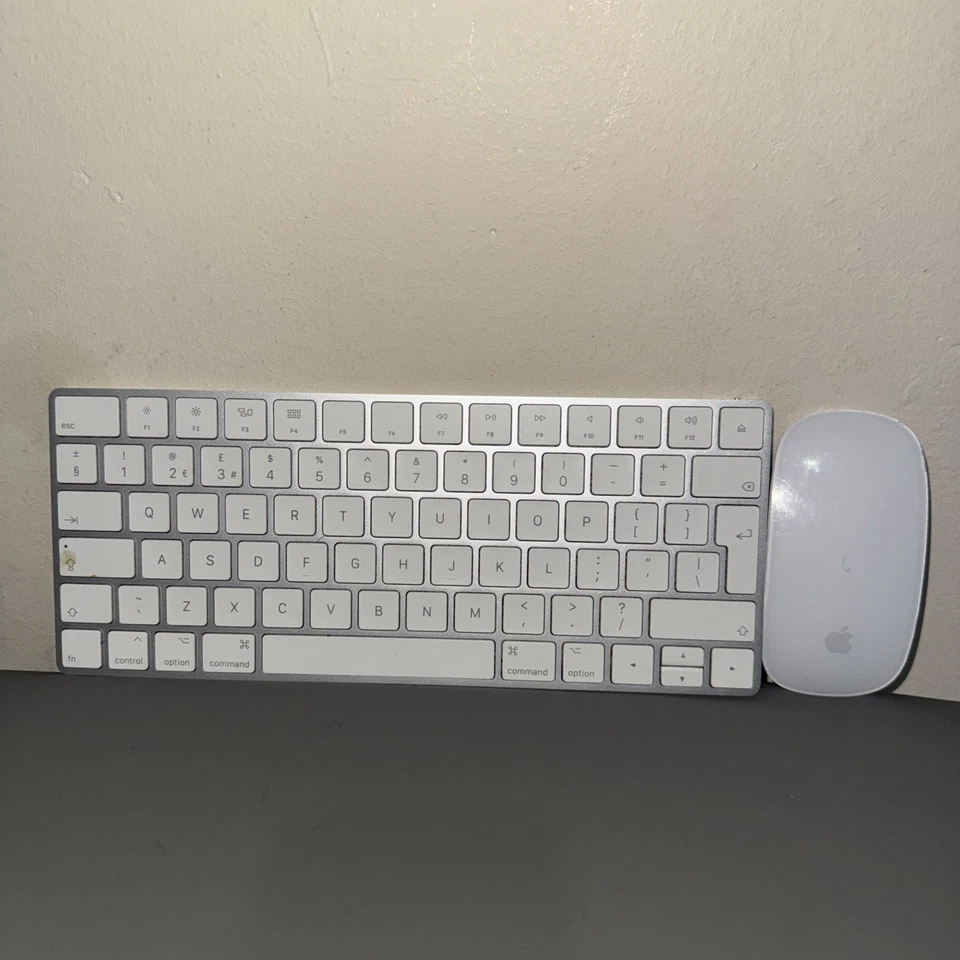 Apple Magic Mouse 2 & Magic Keyboard (A1657 & A1644) Wireless Bluetooth Bundle