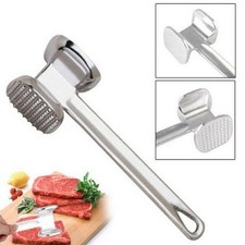 Large Aluminium Alloy Meat Tenderiser Hammer, Easy to Use, 6.5x25cm, 300g