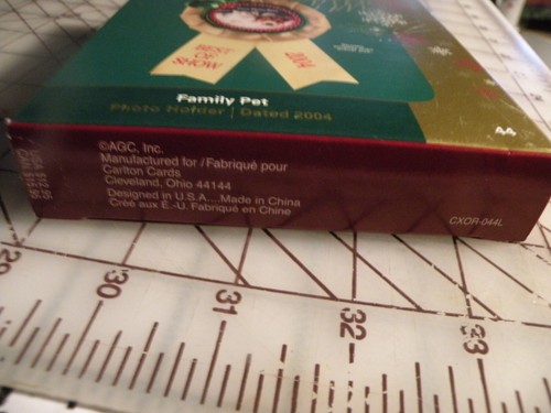 2004 CARLTON CARDS NIB HEIRLOOM COLLECTION CAT DOG ORNAMENT PICTURE HOLDER BEST - Picture 3 of 4