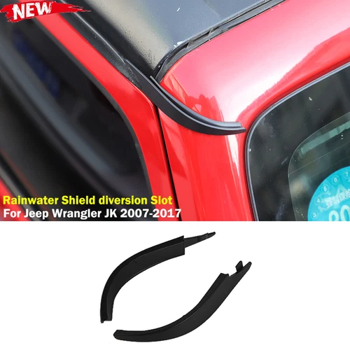 For Jeep Wrangler JK 2011-17 Black Roof Rainwater Shield Diversion Channel Slot - Bild 1 von 11