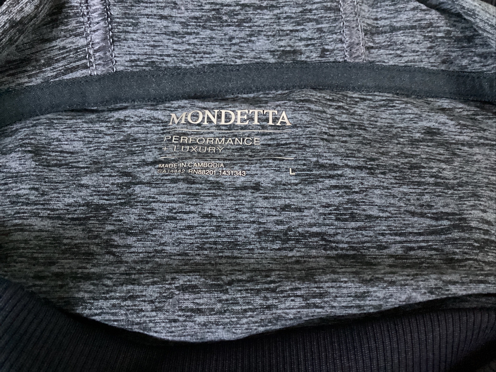 Mondetta Performance Size Large Dark Gray Hoodie … - image 13