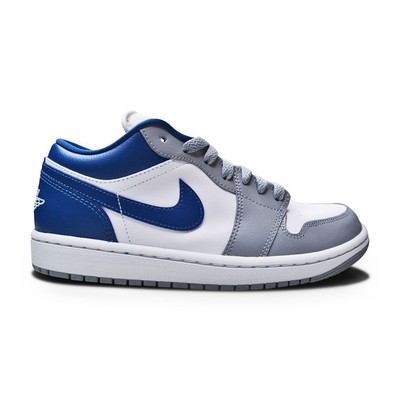 Women's Nike Air Jordan 1 Low - DC0774 042 - Stealth French Blue White | eBay