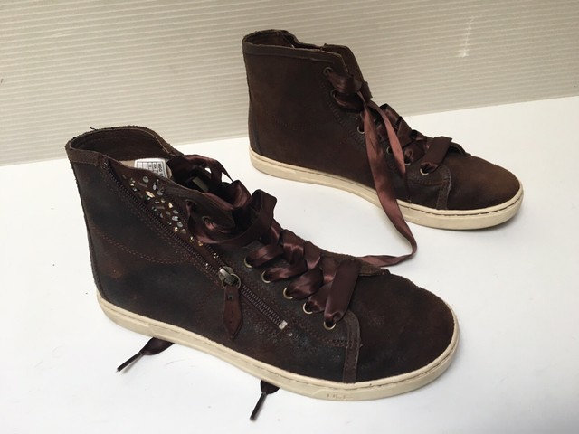 ugg leather high top sneakers