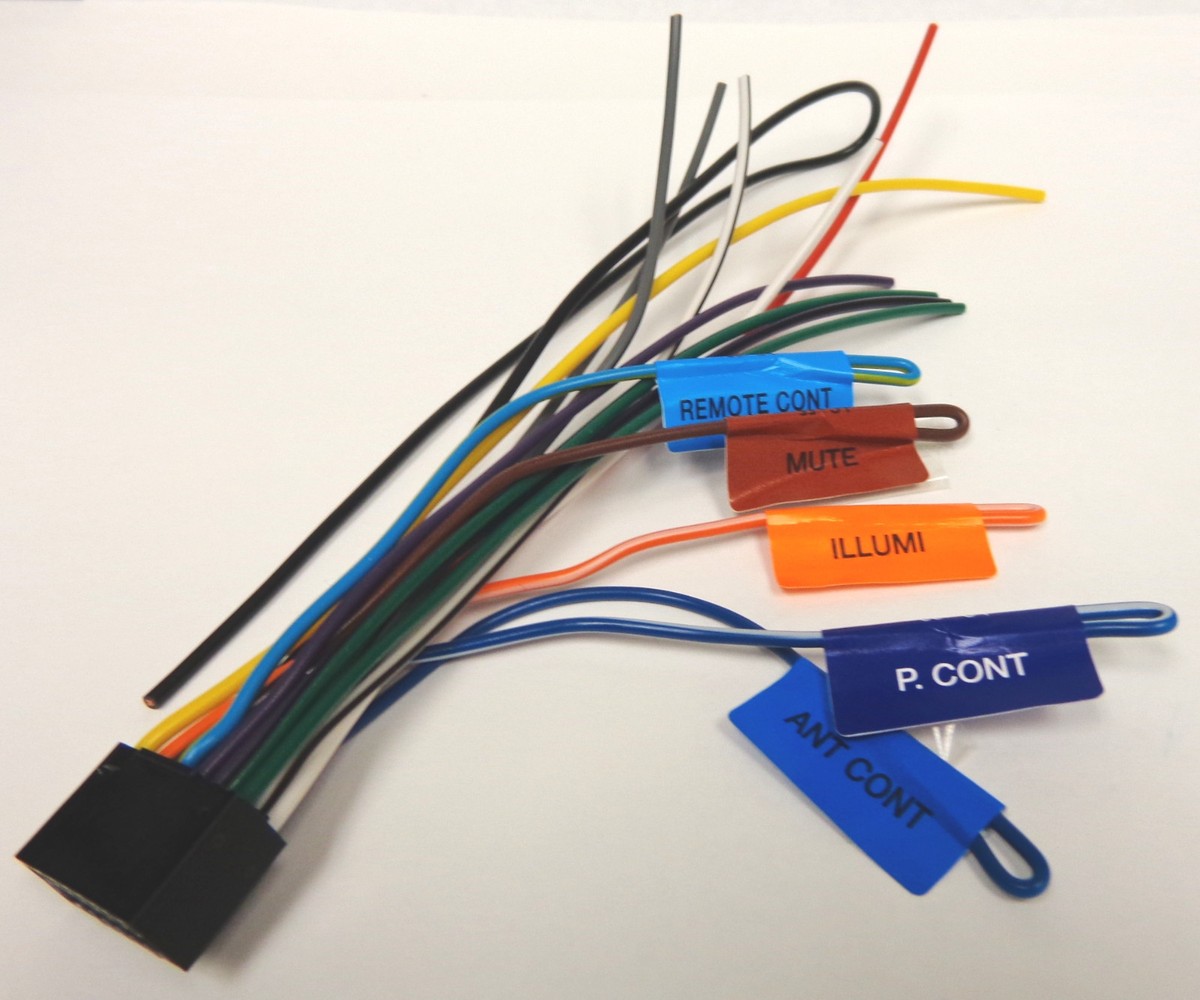 KEMWOOD ORIGINAL 16 PIN WIRE HARNESS DDX,DNX,DPX,KDC,KDCBT SERIES