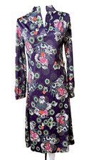 Vintage Dress Floral Bellino Fit Modern 10 12