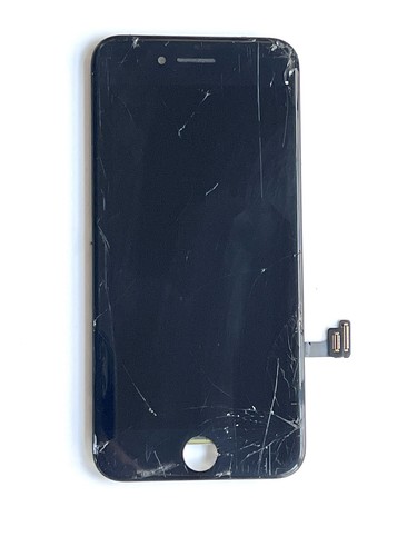 OEM Apple iPhone SE 2020 Black Digitizer Display Screen Original Cracked : Read