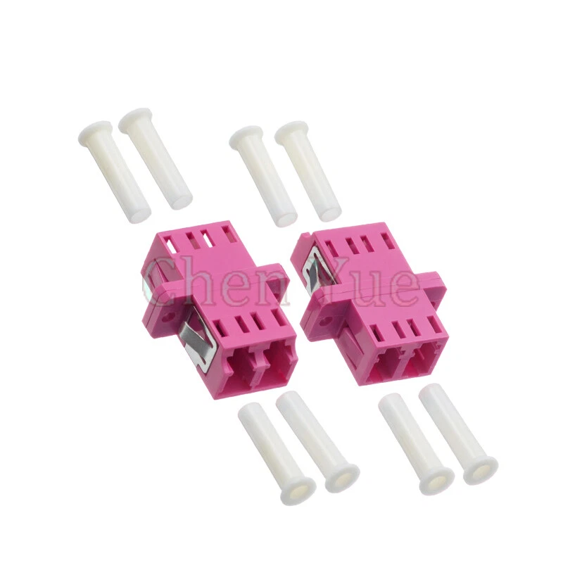 100pcs LC UPC Duplex Multimode OM4 Fiber Optic Adapter LC Optical Fiber Coupler - Image 4 of 4