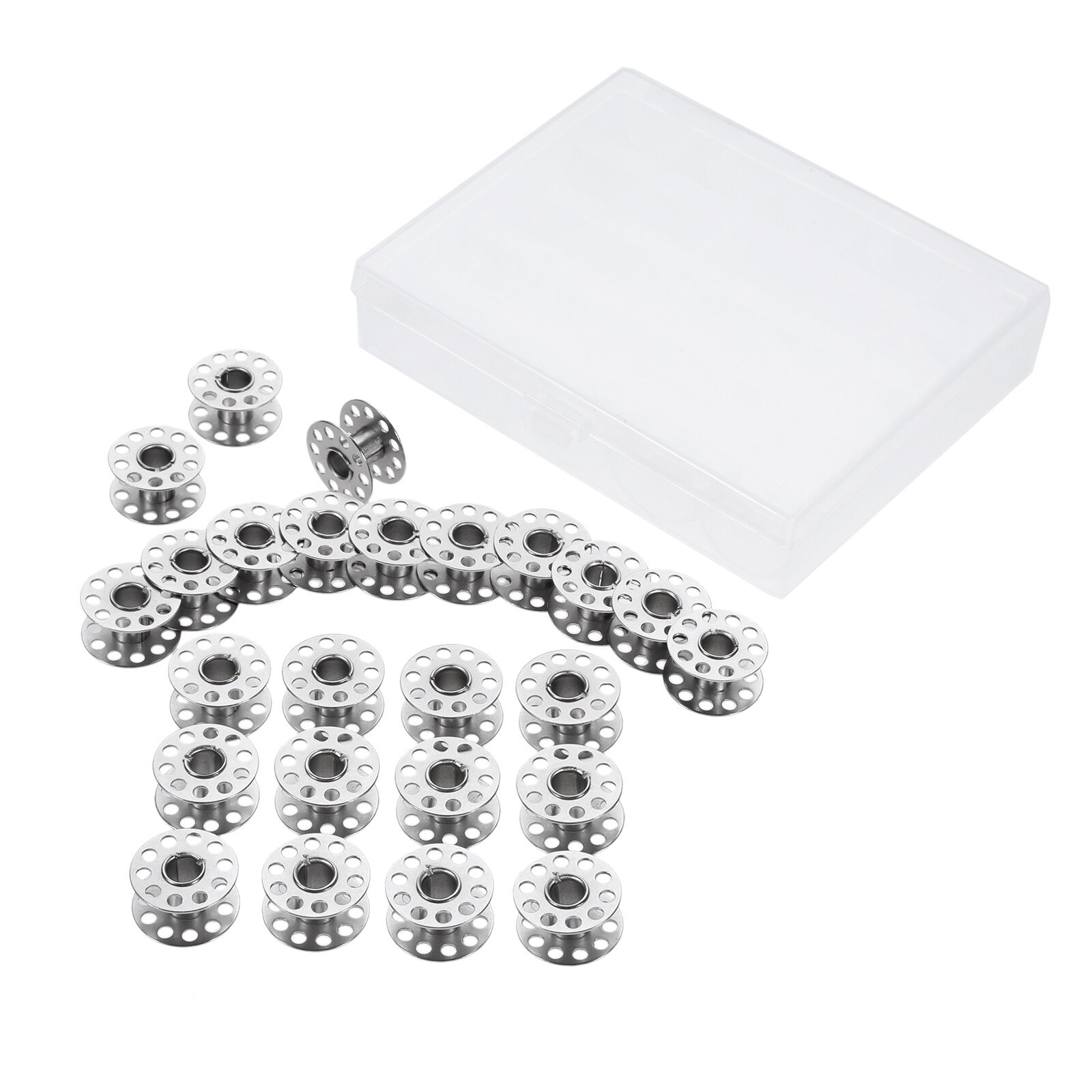 25Pcs Sewing Machine Bobbins Spools Metal Bobbin Universal for Babylock Janome eBay