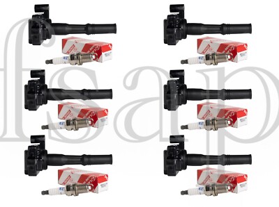 ミミ Set of 6 Spark plugs + 6 Ignition coil 1999 Toyota Solara 3.0L V6