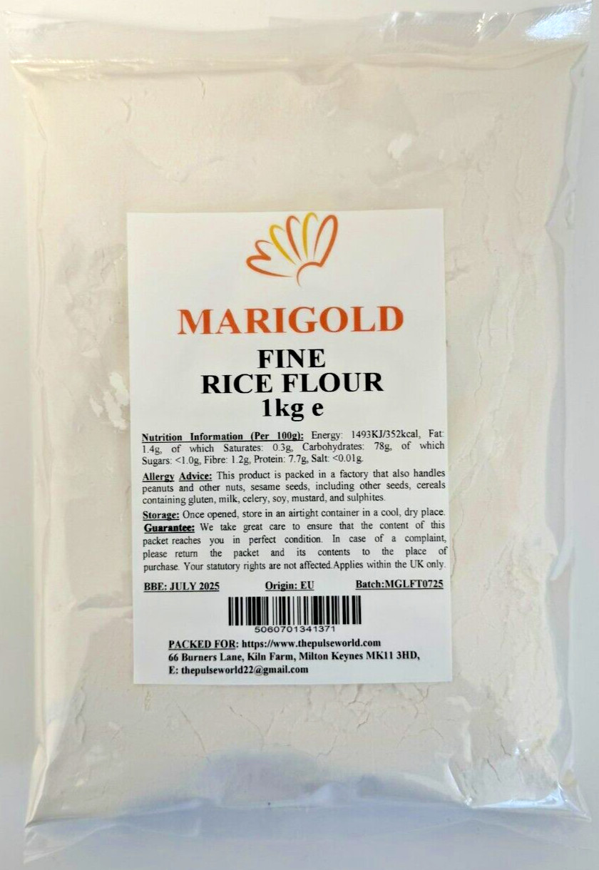 Marigold Fine Rice Flour  - 2kg *High In  Protein-High In  Fibre*
